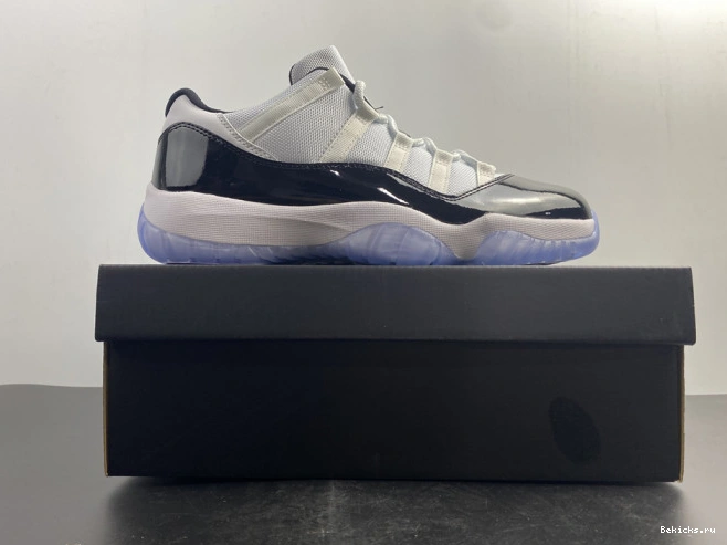 Rep BK mens black  white jordan retro low air 528895-153 